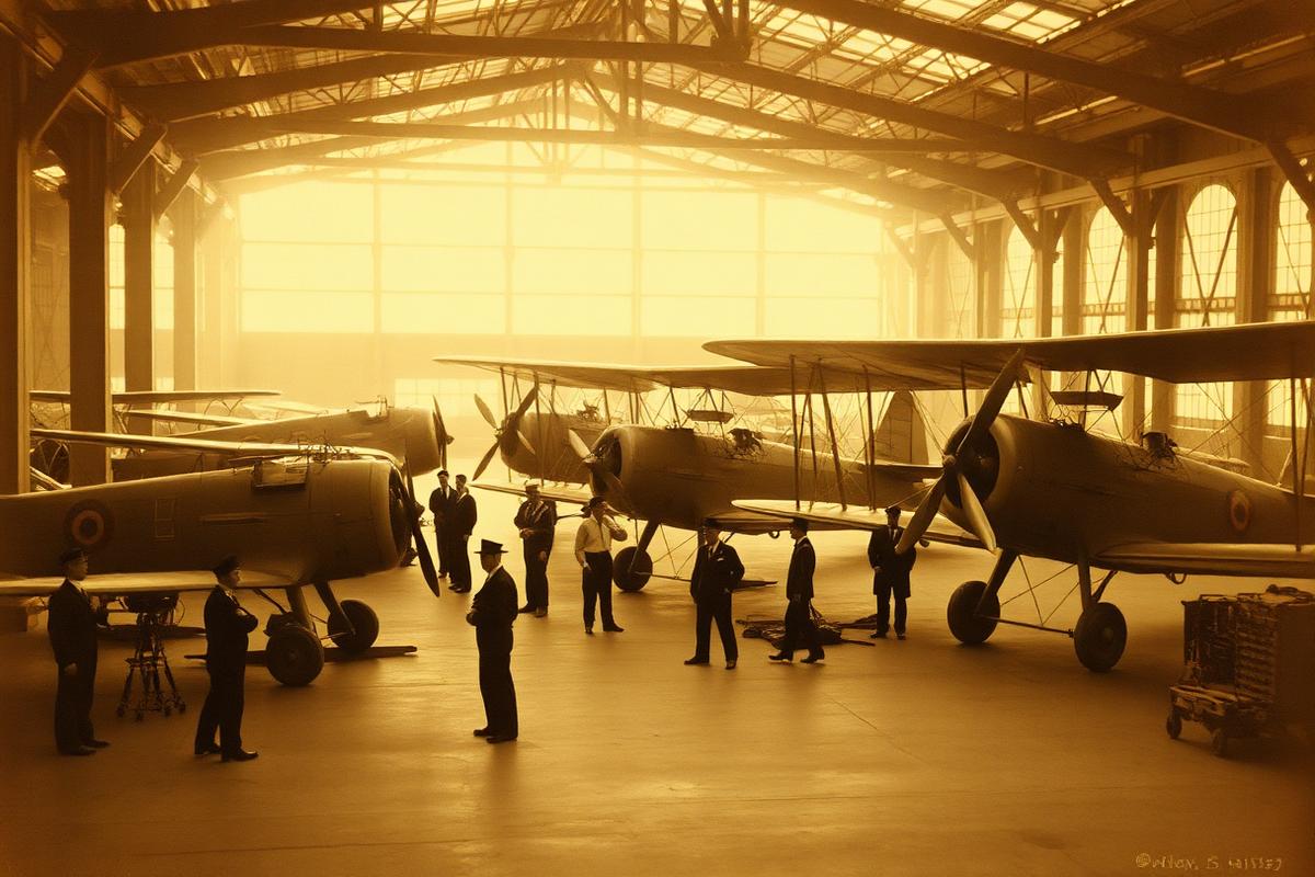 Romaero hangar at Băneasa in the 1920s